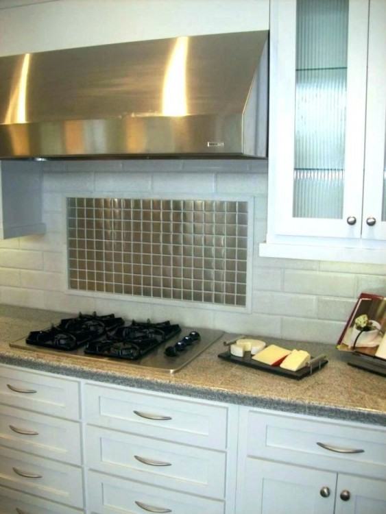 Charming Kitchen Decoration Design With Stainless Steel Kitchen  Backsplash : Minimalist Kitchen Decoration With Stainless Steel