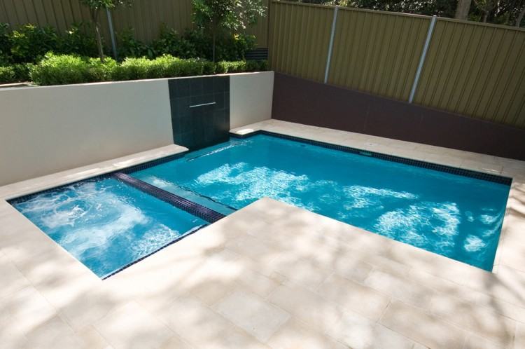 Pictures Gallery of Appealing Swimming Pools For Small Yards 2 L Shaped  Pool Designs within Stylish along with Interesting small backyard pools  regarding