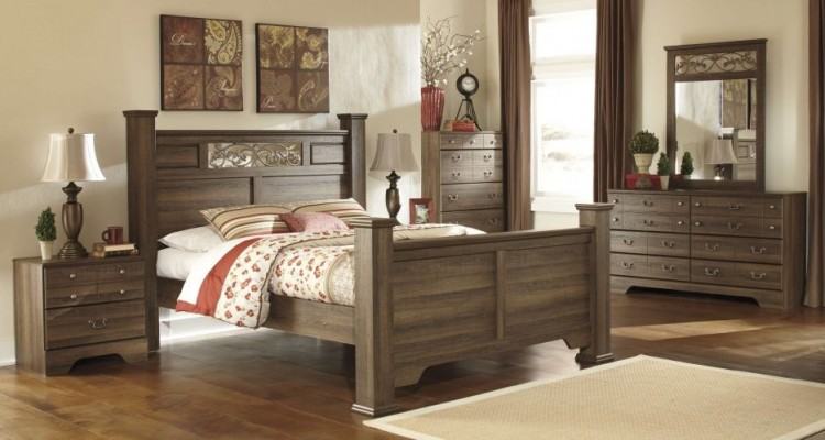 wood panel bed