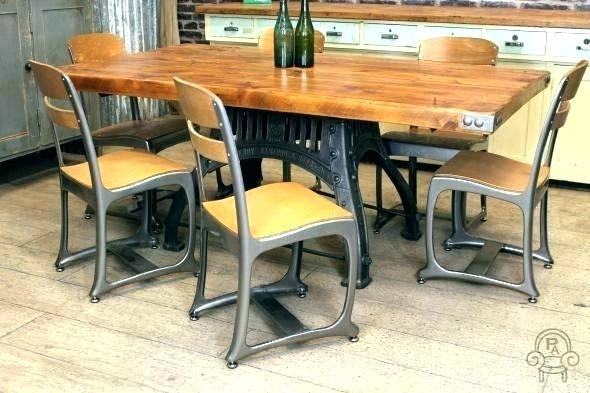metal dining chairs industrial