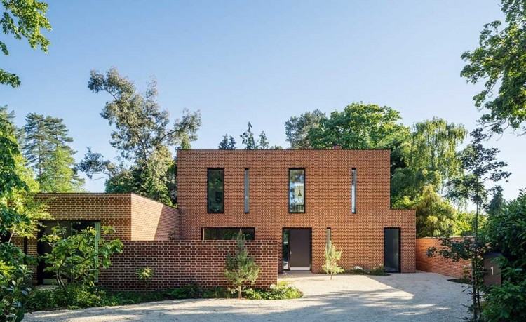 modern brick home design brick house