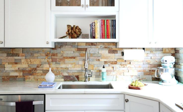 Kitchen Wall Backsplash Design White Designs Minimalist Black Countertop