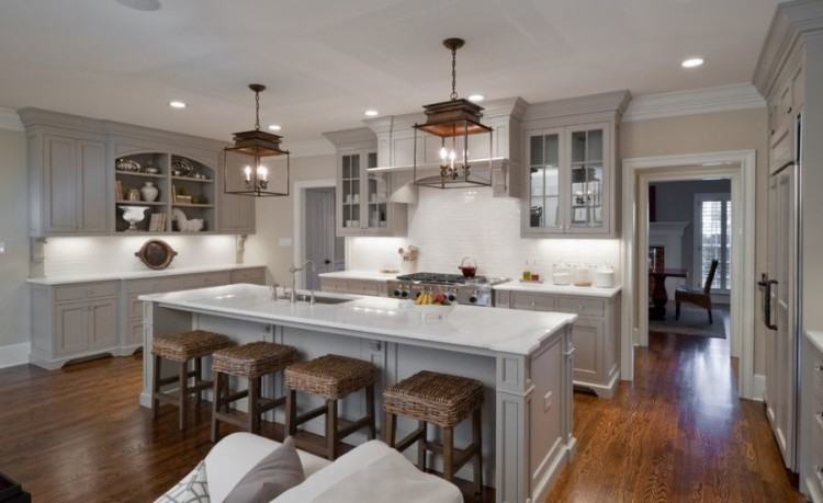 Fabulous Farmhouse Kitchen with Your Style : Fabulous Farmhouse Kitchen  Ideas With Brick Floors Also Fresh