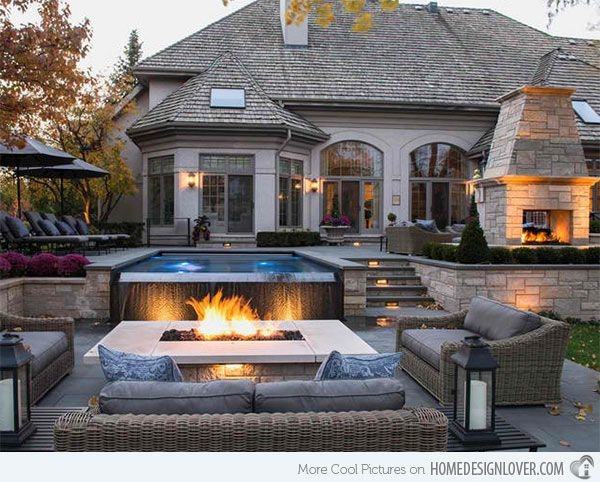 Fireplaces and Firepits #002 by Pools by John Clarkson