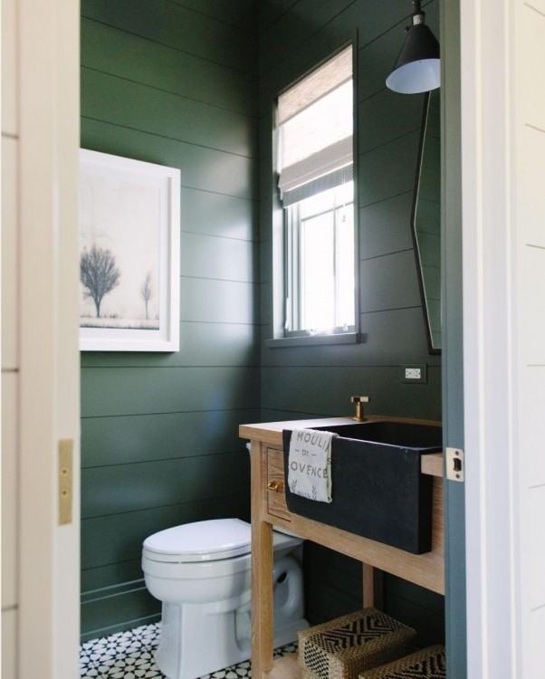 Beautiful earthy blue paint color for  bathrooms, especially when · Bathroom GreenBathroom Wall ColorsEarthy