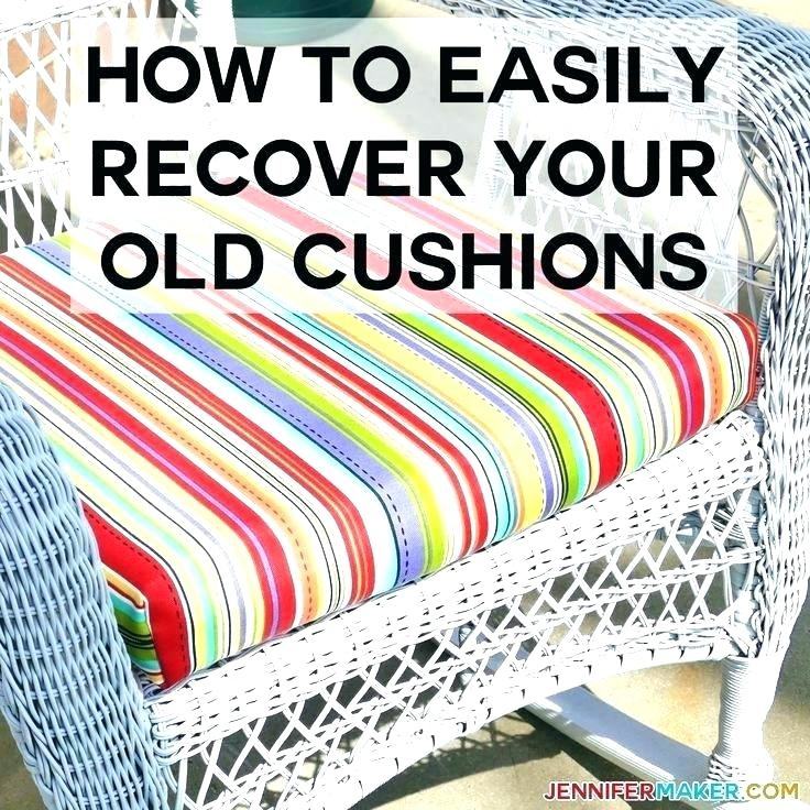 Use a shower curtain to make your outside cushions