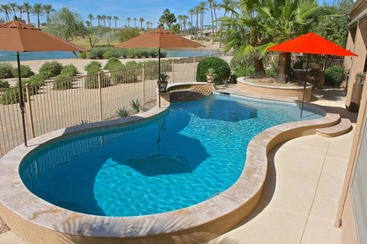 Backyard Pool Design Phoenix Landscaping Builders Arizona Yard Designs Back  Ideas