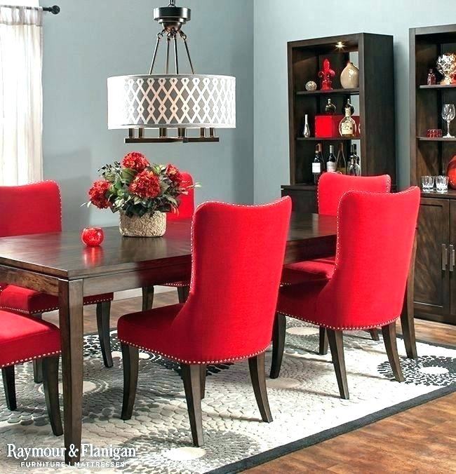 Red dining room walls with a touch of white [Design: Decor by Denise]