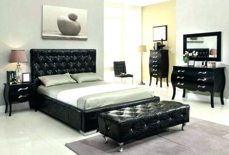 lacquer furniture bedroom black high gloss