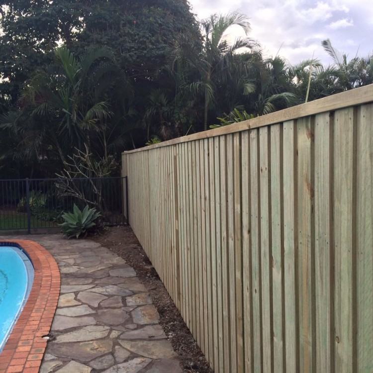 I custom built 18 Merbau timber posts for the new tubular aluminium pool  fence