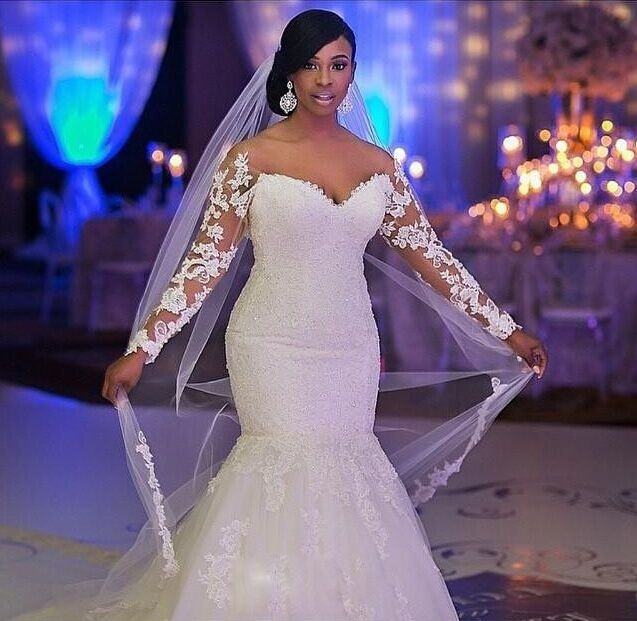 White plus size wedding