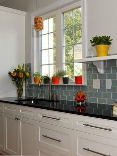 Green Tile Backsplash Kitchen Mosaic Tiles Design Ideas