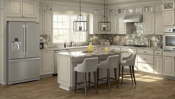 Pale Gray Backsplash Tile