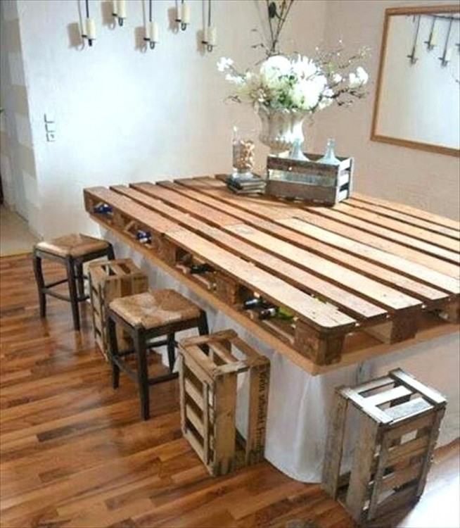 Make Kitchen Table Out Pallets Trendyexaminer Graceful Tables Made Img Home  Design And Classic Dining Room Colors Island With How Circle Back Panel  Ideas