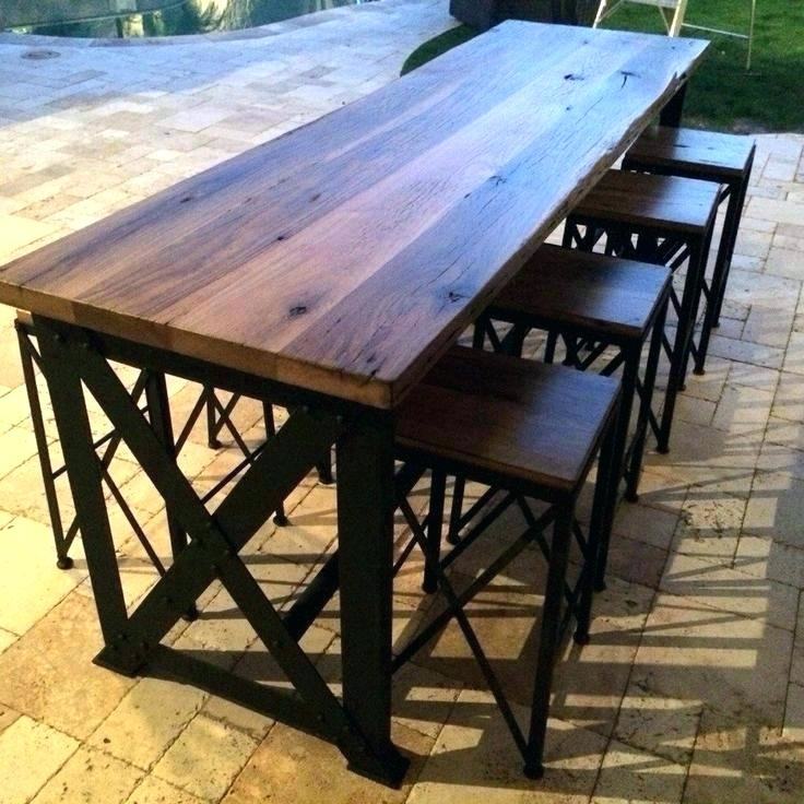 medium size of bar height patio table 7 piece pub set for 6 p