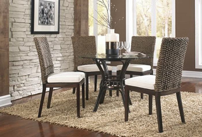 wicker dining room set