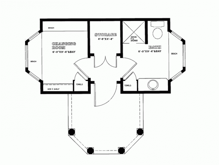 Gorgeous pool house also provides sheltered outdoor lounge and  additional space [Design: Crisp Architects