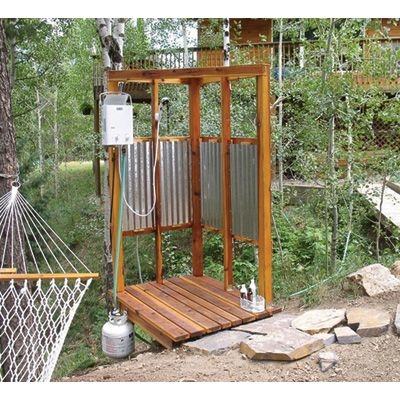 outdoor shower hot water landscaping privacy garden shower privacy garden  ideas gecko portable outdoor hot water