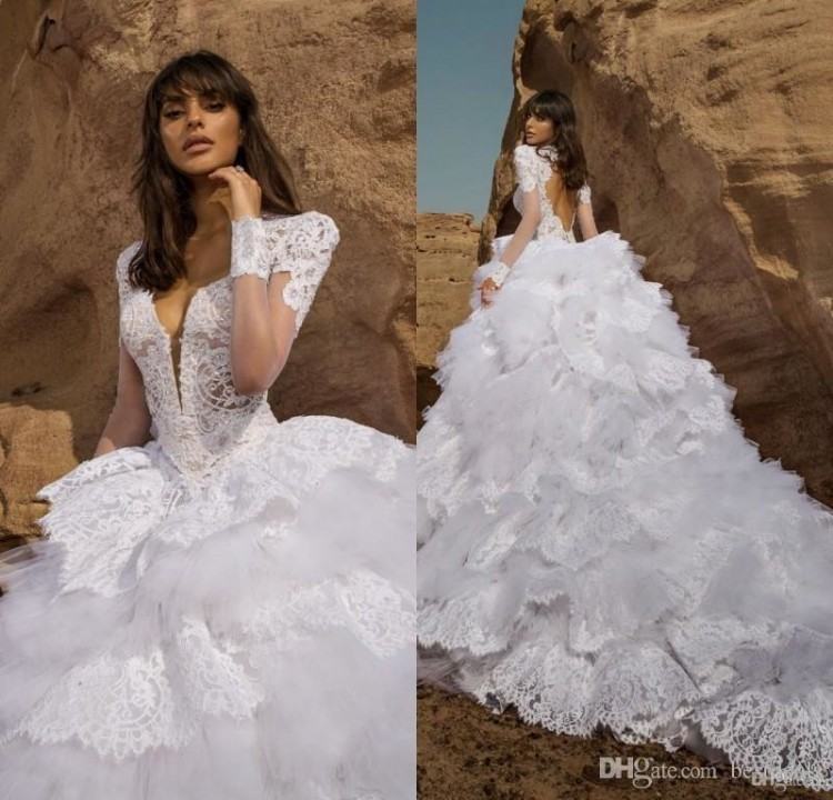 Pnina Tornai Wedding Dresses 2016 Spring Princess A Line Sweetheart Crystal  Beads White Organza Garden Beach