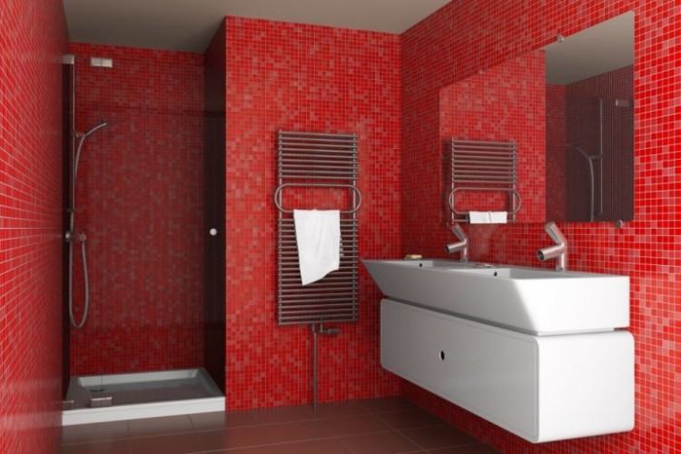 [Bathroom Interior] Bathroom Color Bathroom Red