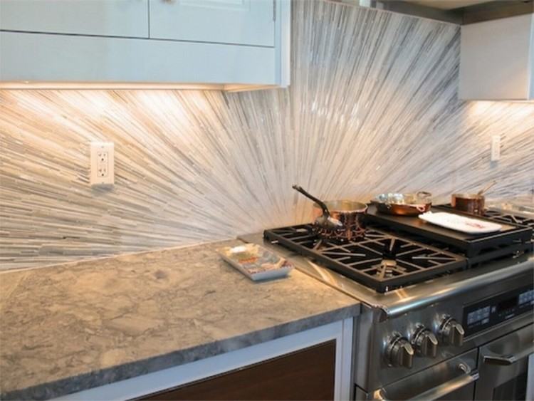 glass backsplash