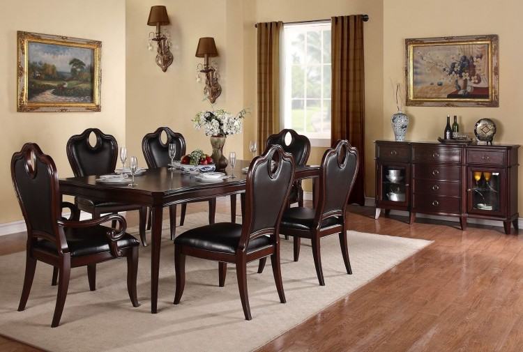 Traditional Style Dining Set Gwyneth Ii Acme Furniture Ac62860set  inside Dining Table Set Traditional Dining Room