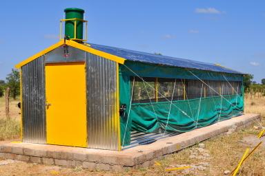 Schematic of poultry housing