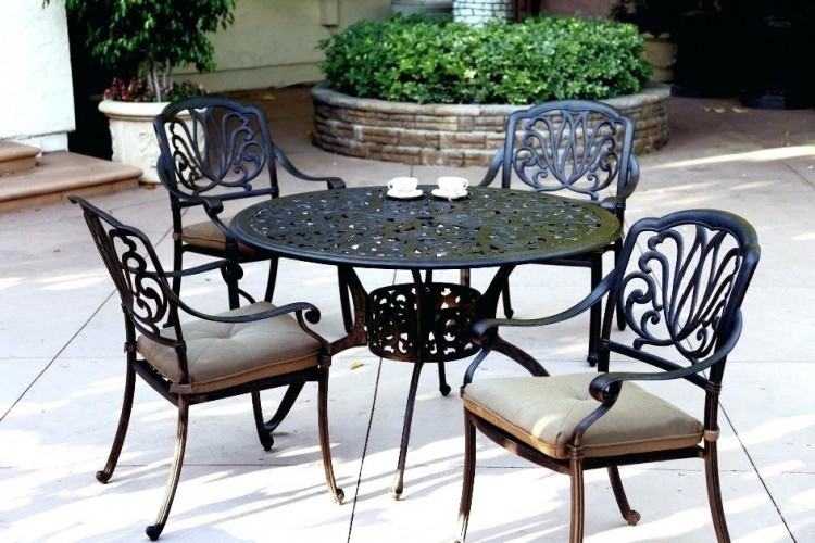 by luxury cast aluminum patio furniture round dining table set kijiji