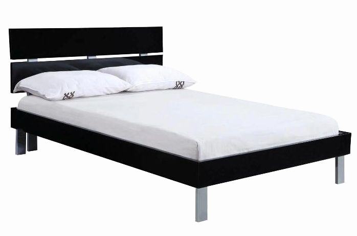 black high gloss lacquered bed · Display all pictures