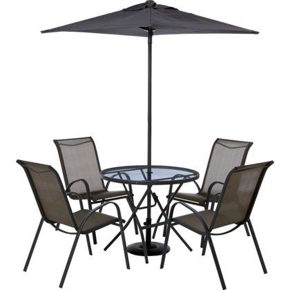 Charles Bentley Premium Furniture Cast Aluminium 4 Seater Outdoor  Dining Set