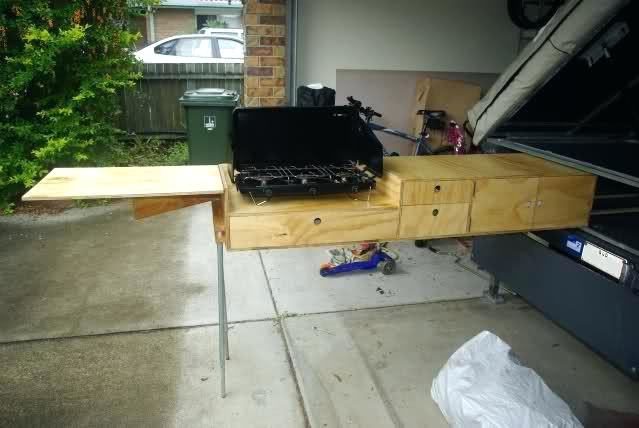 travel trailer with outside kitchen