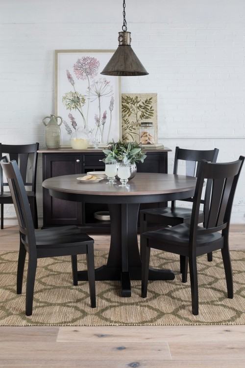 Utilize a small space for a charming and  functional dining space