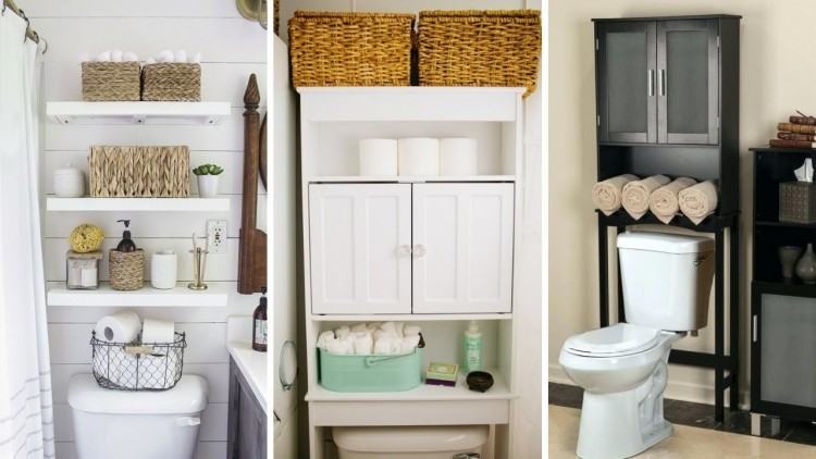 43+ Elegant and Simple Bathroom Storage Ideas in The Next 2019 | Creative Bathroom  Storage Ideas in 2019 | Pinterest | Bathroom, Toilet storage and Bathroom